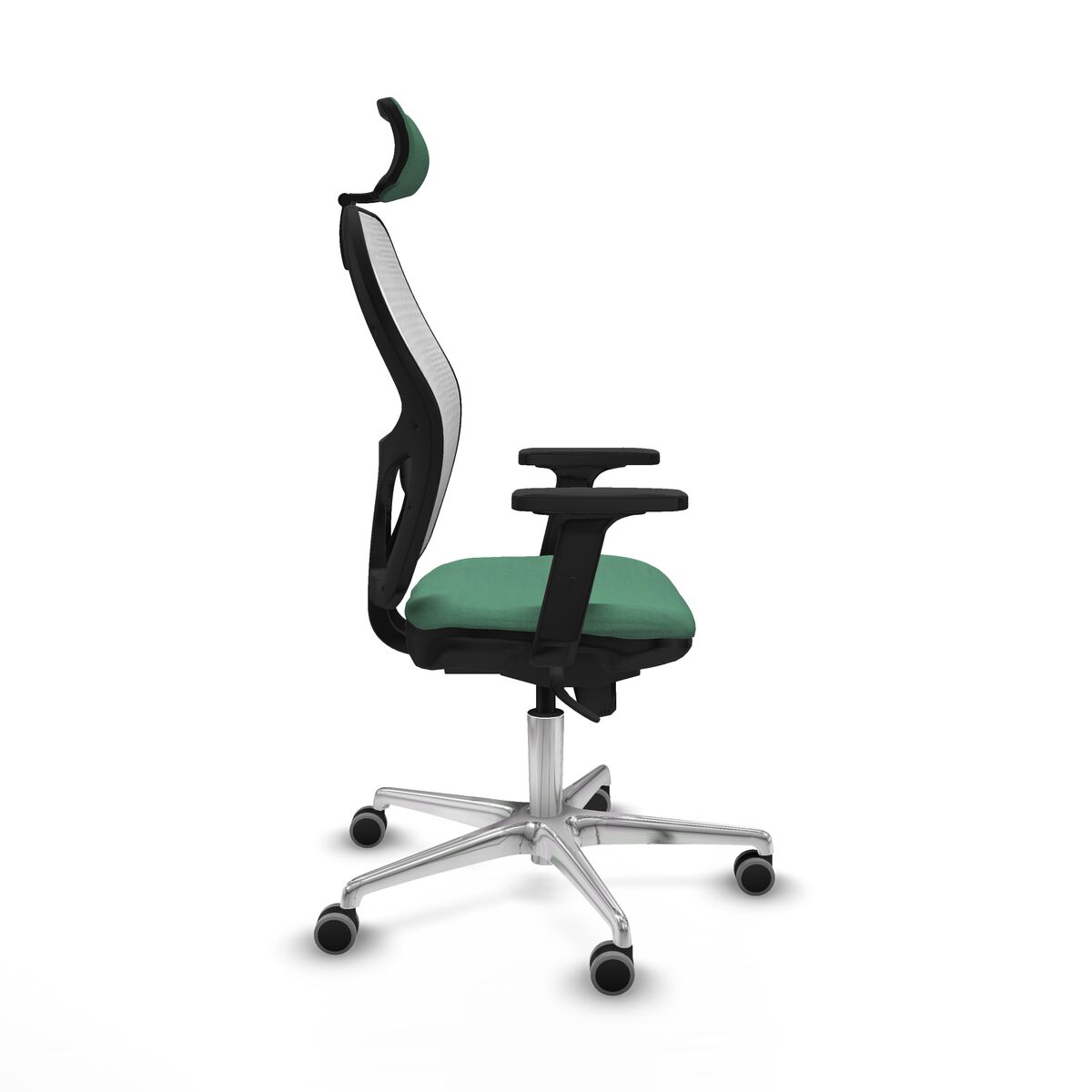 Silla de Oficina con Cabecero Piqueras y Crespo 2D086G2 Verde Esmeralda