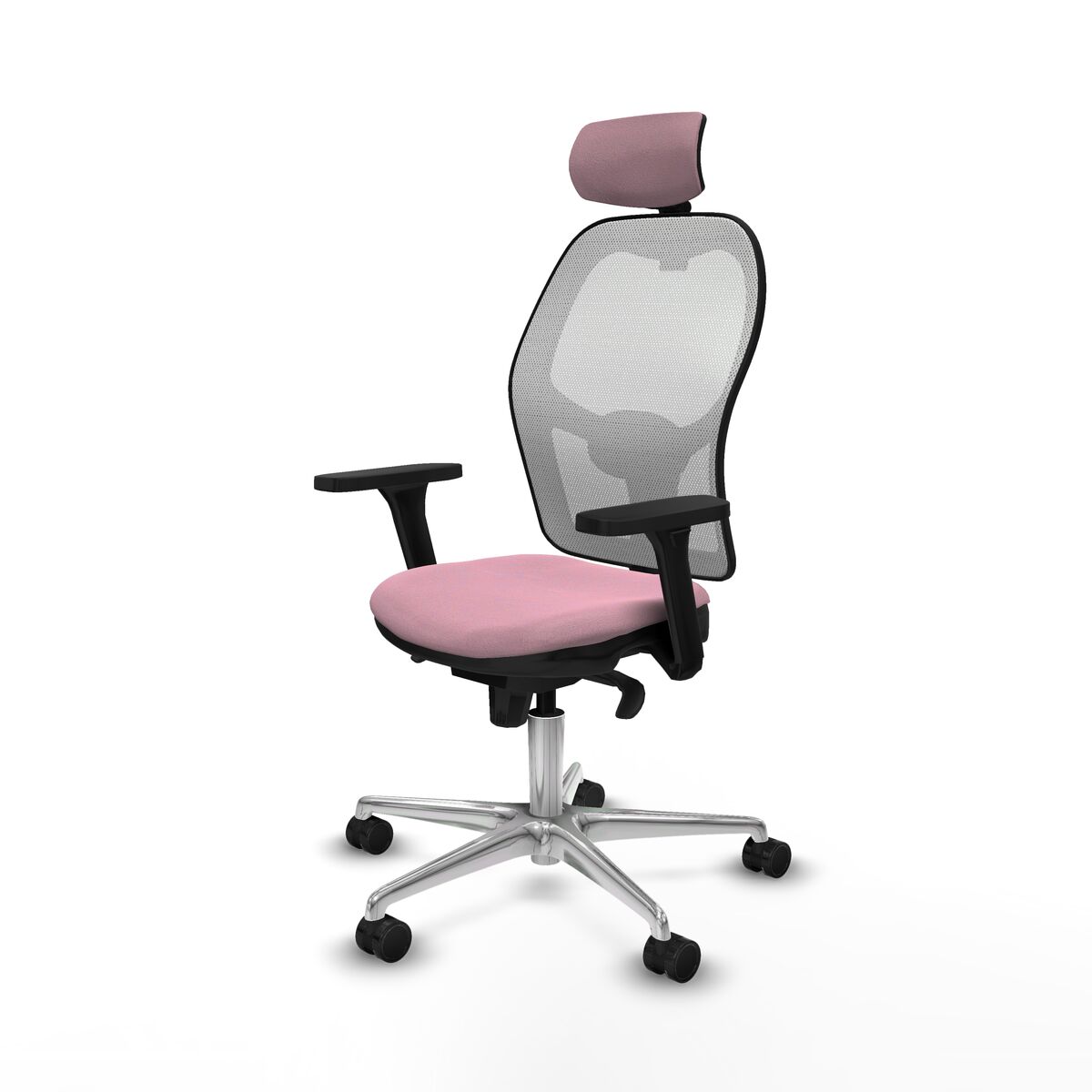Silla de Oficina con Cabecero Piqueras y Crespo 3D086N2 Rosa