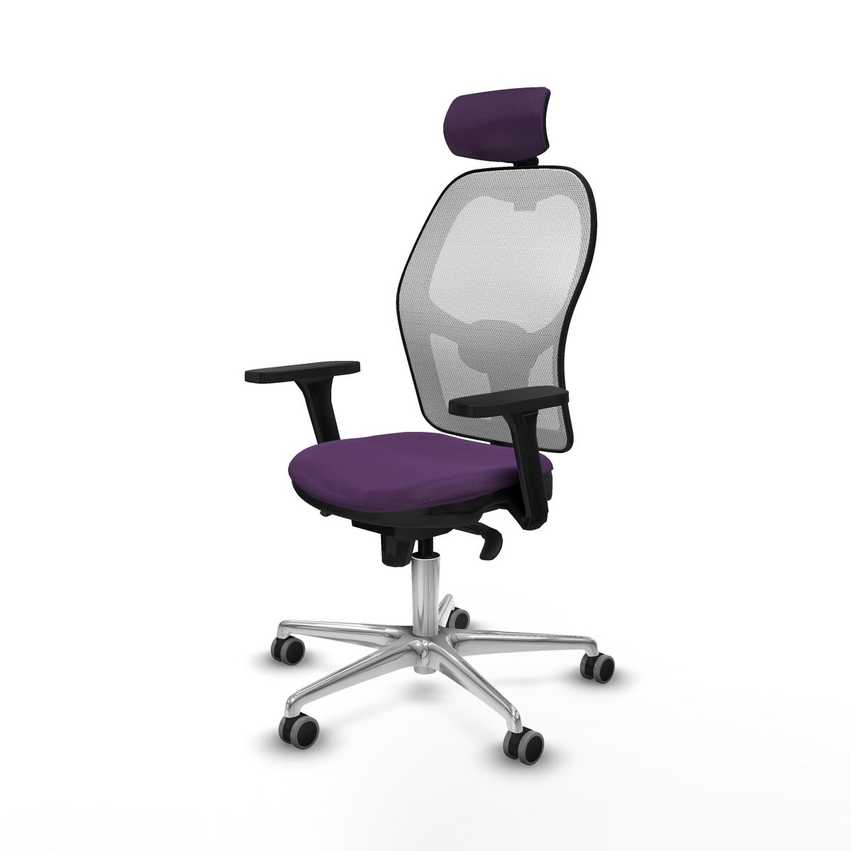 Silla de Oficina con Cabecero Piqueras y Crespo 3D086G2 Morado