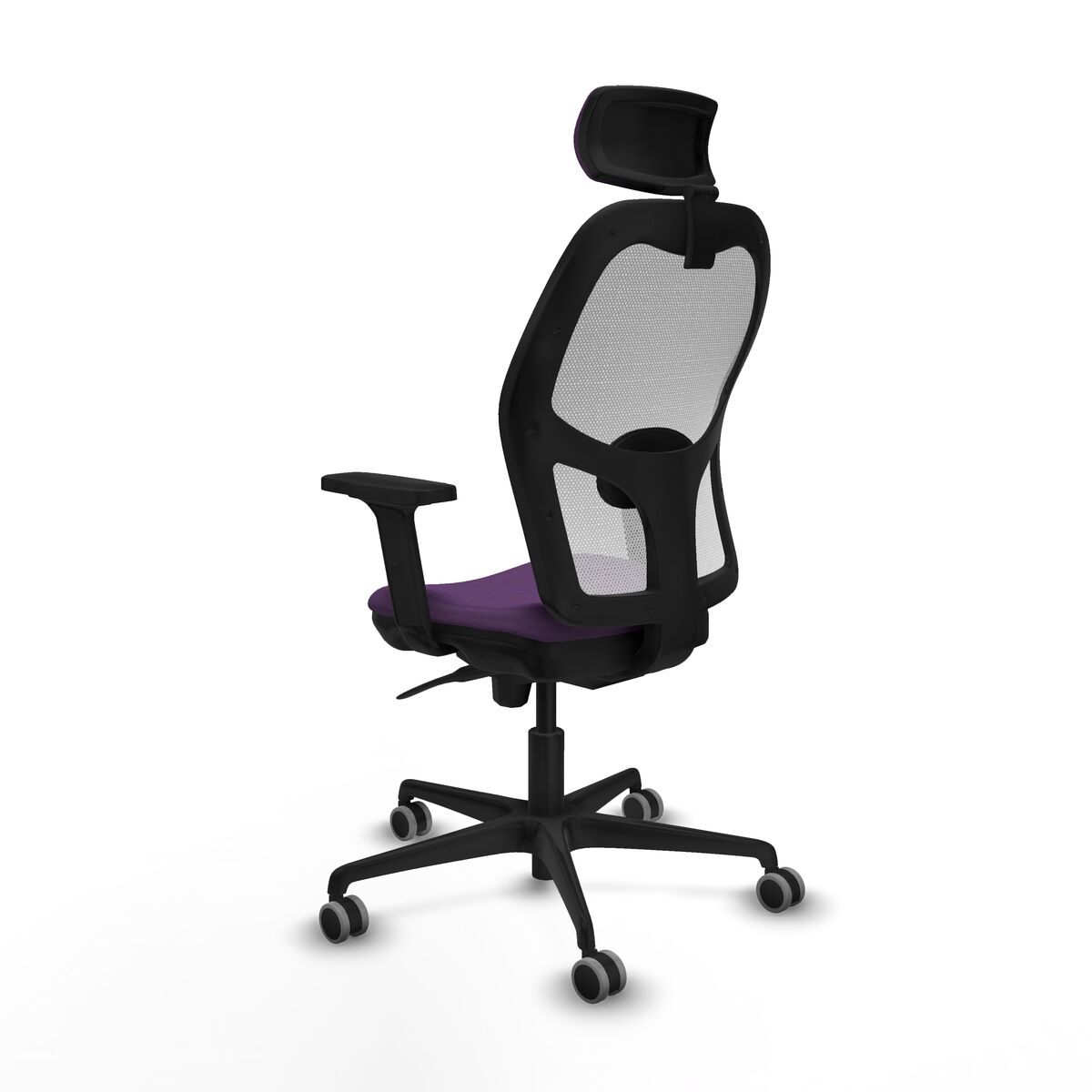 Silla de Oficina con Cabecero Piqueras y Crespo 2D036G2 Morado