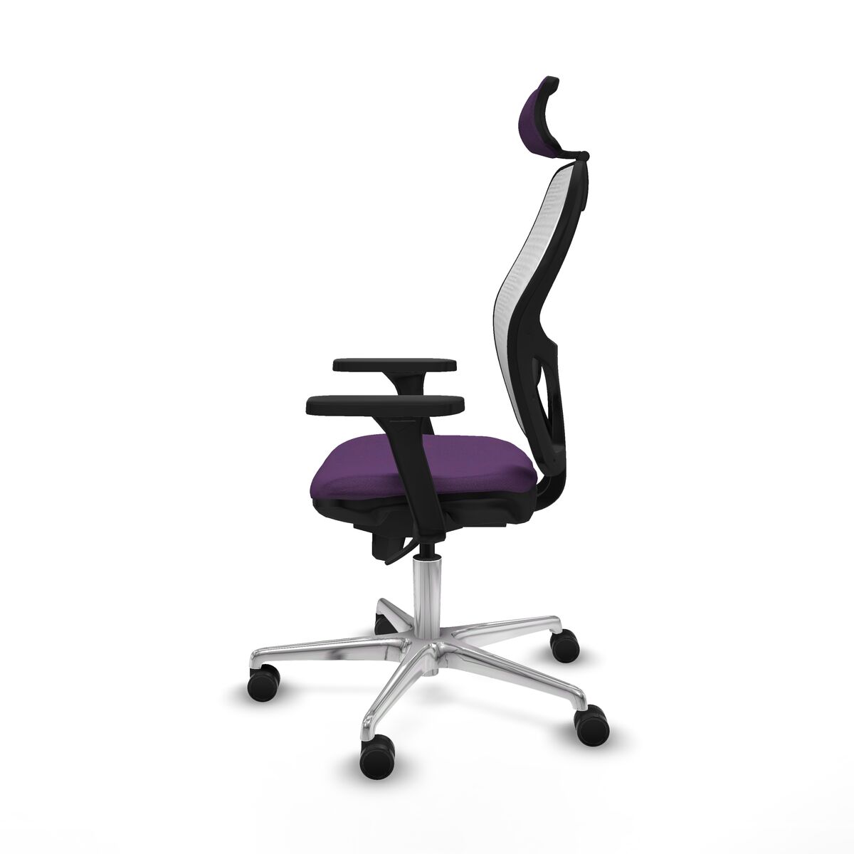 Silla de Oficina con Cabecero Piqueras y Crespo 3D086N2 Morado