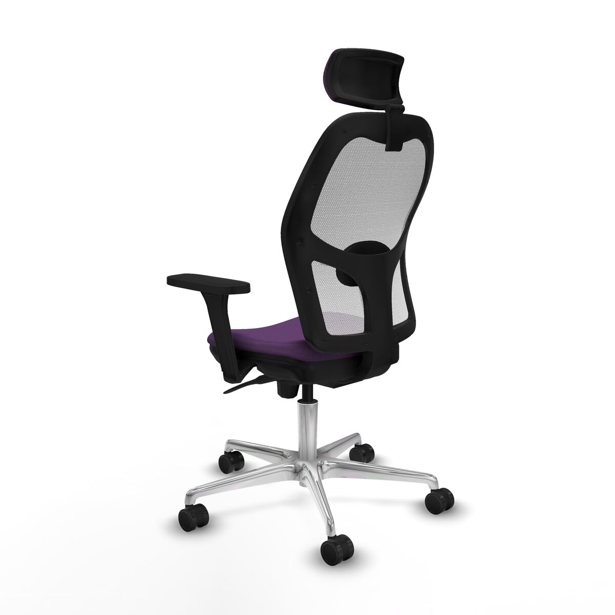 Silla de Oficina con Cabecero Piqueras y Crespo 3D086N2 Morado