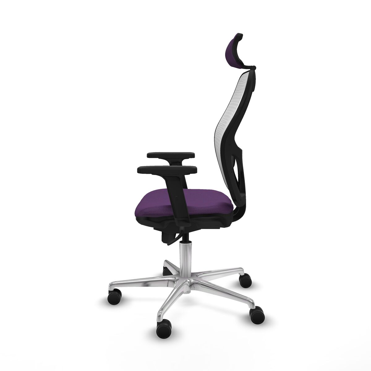 Silla de Oficina con Cabecero Piqueras y Crespo 2D086N2 Morado