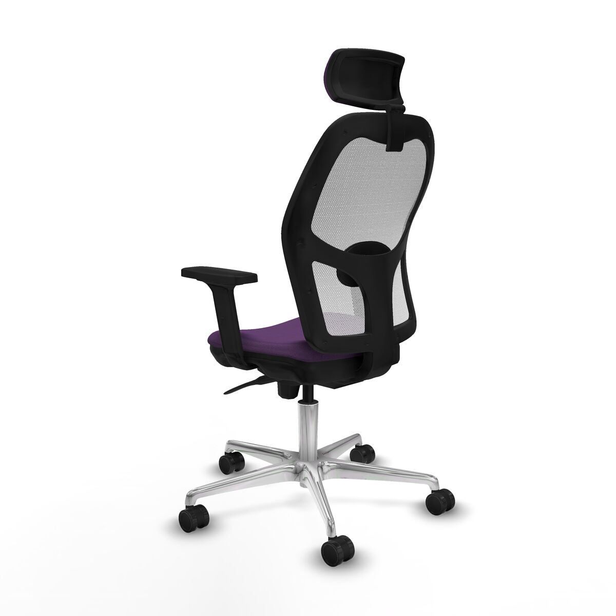 Silla de Oficina con Cabecero Piqueras y Crespo 2D086N2 Morado