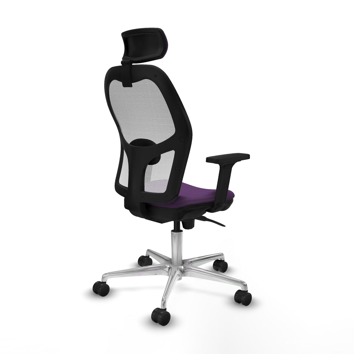Silla de Oficina con Cabecero Piqueras y Crespo 2D086N2 Morado