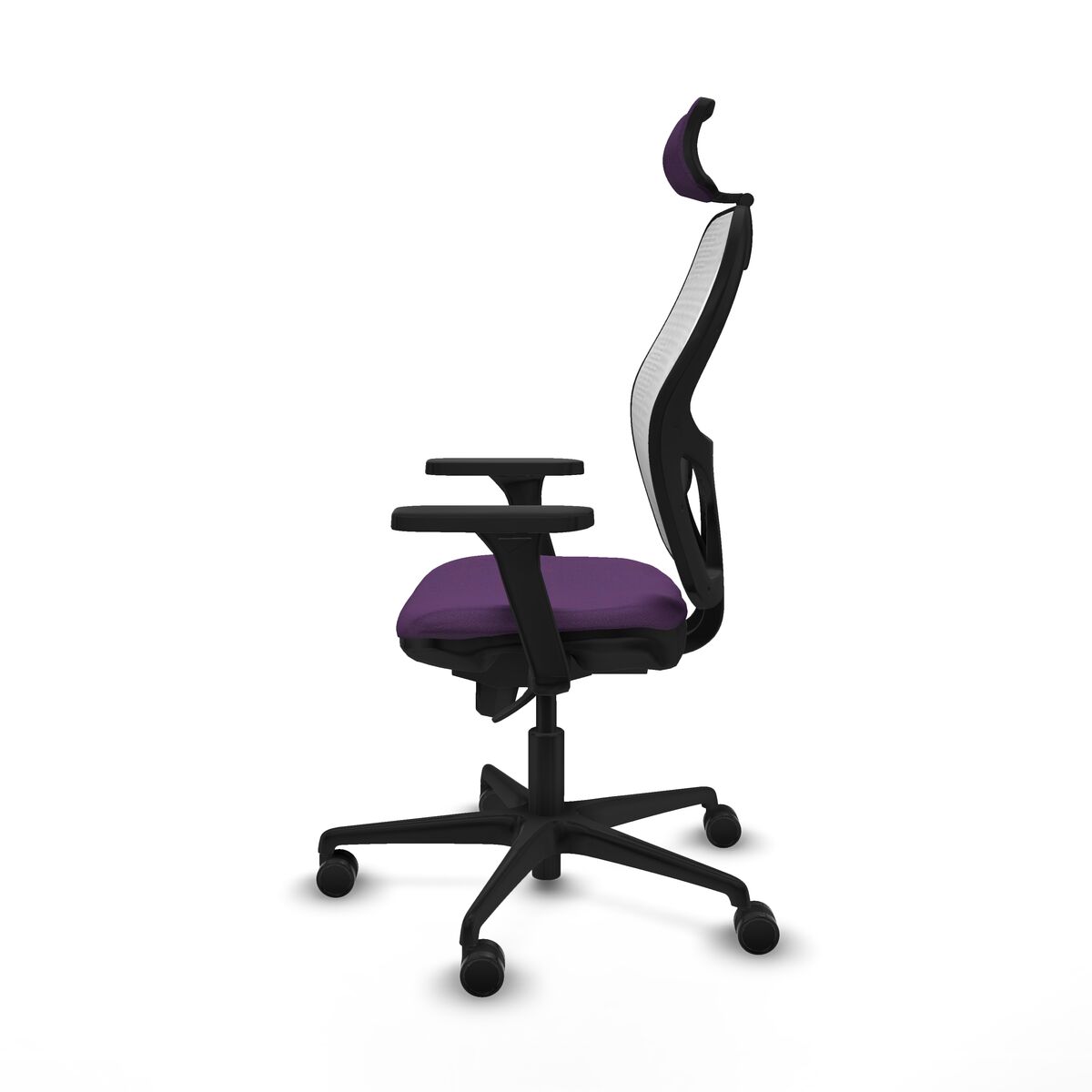 Silla de Oficina con Cabecero Piqueras y Crespo 3D036N2 Morado