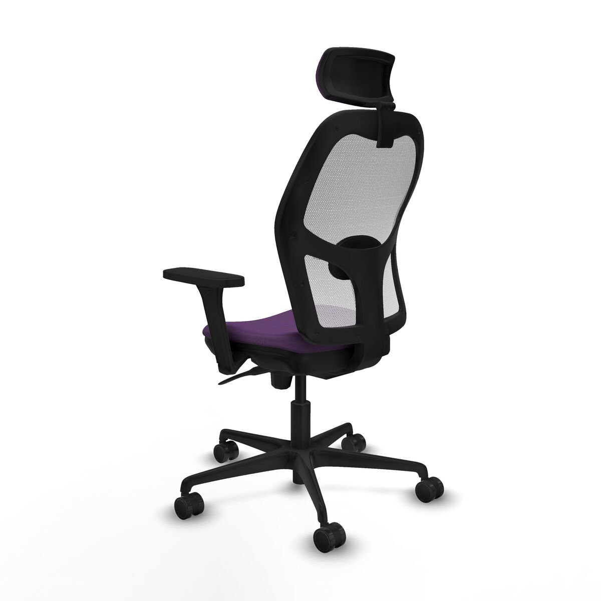Silla de Oficina con Cabecero Piqueras y Crespo 3D036N2 Morado