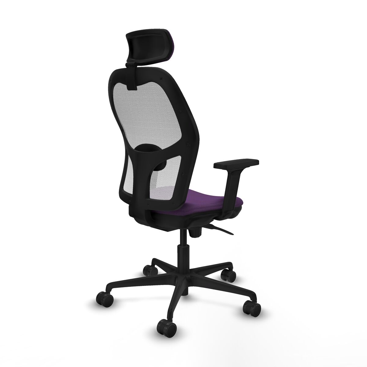 Silla de Oficina con Cabecero Piqueras y Crespo 2D036N2 Morado