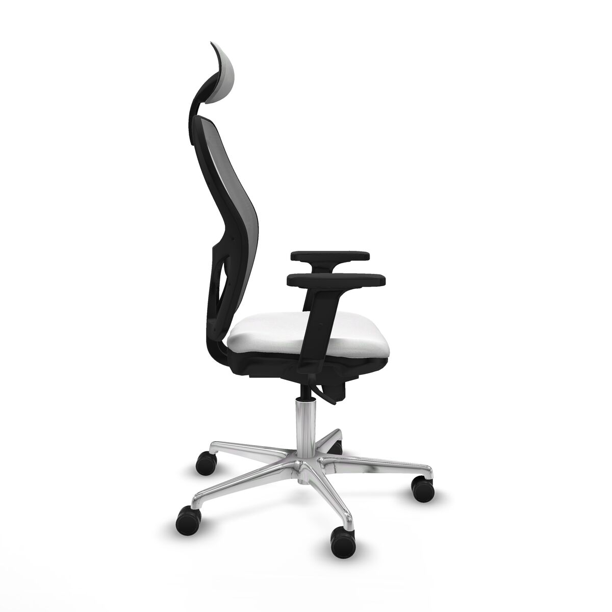 Silla de Oficina con Cabecero Piqueras y Crespo 2D086N1 Blanco