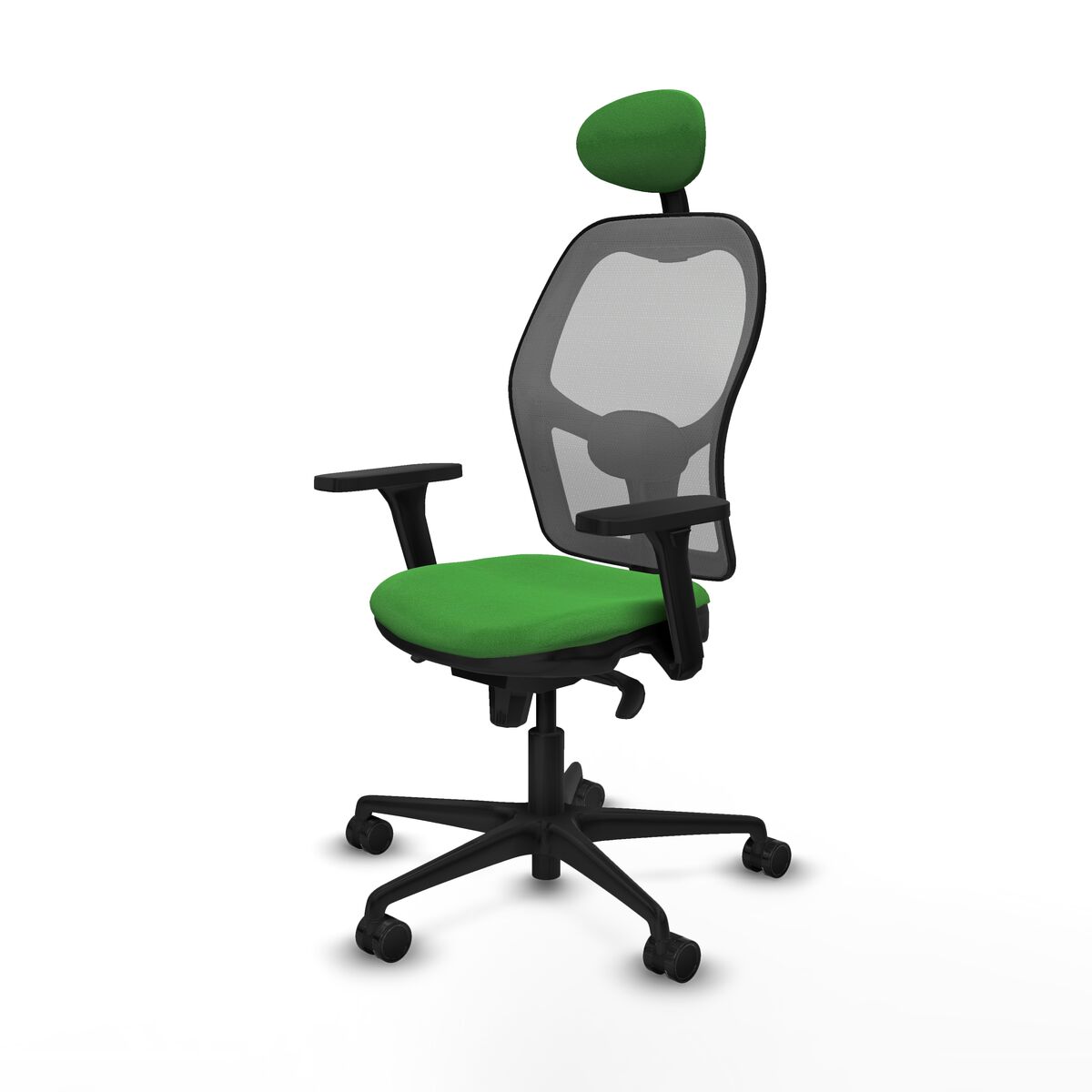 Silla de Oficina con Cabecero Piqueras y Crespo 3D036N1 Verde
