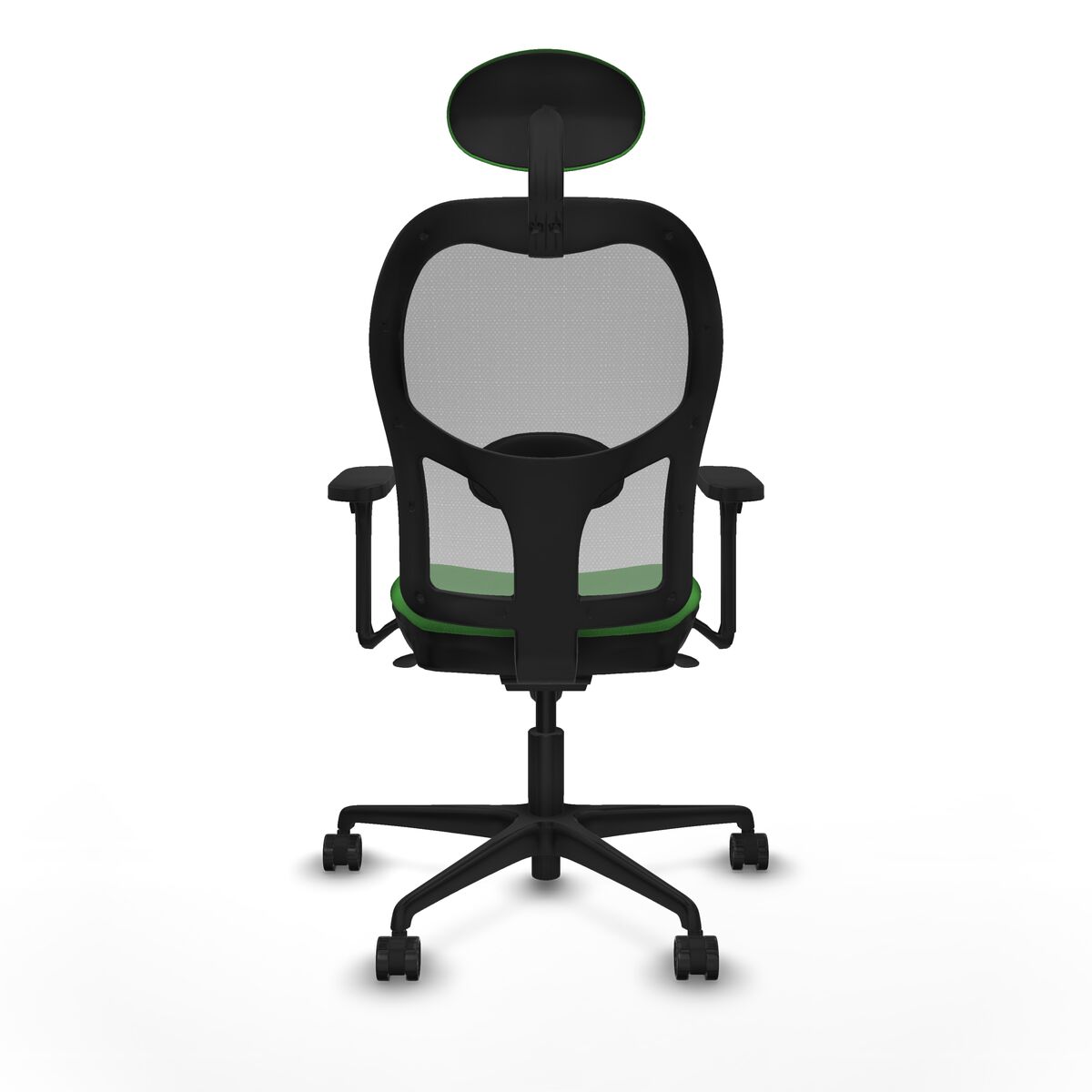 Silla de Oficina con Cabecero Piqueras y Crespo 3D036N1 Verde