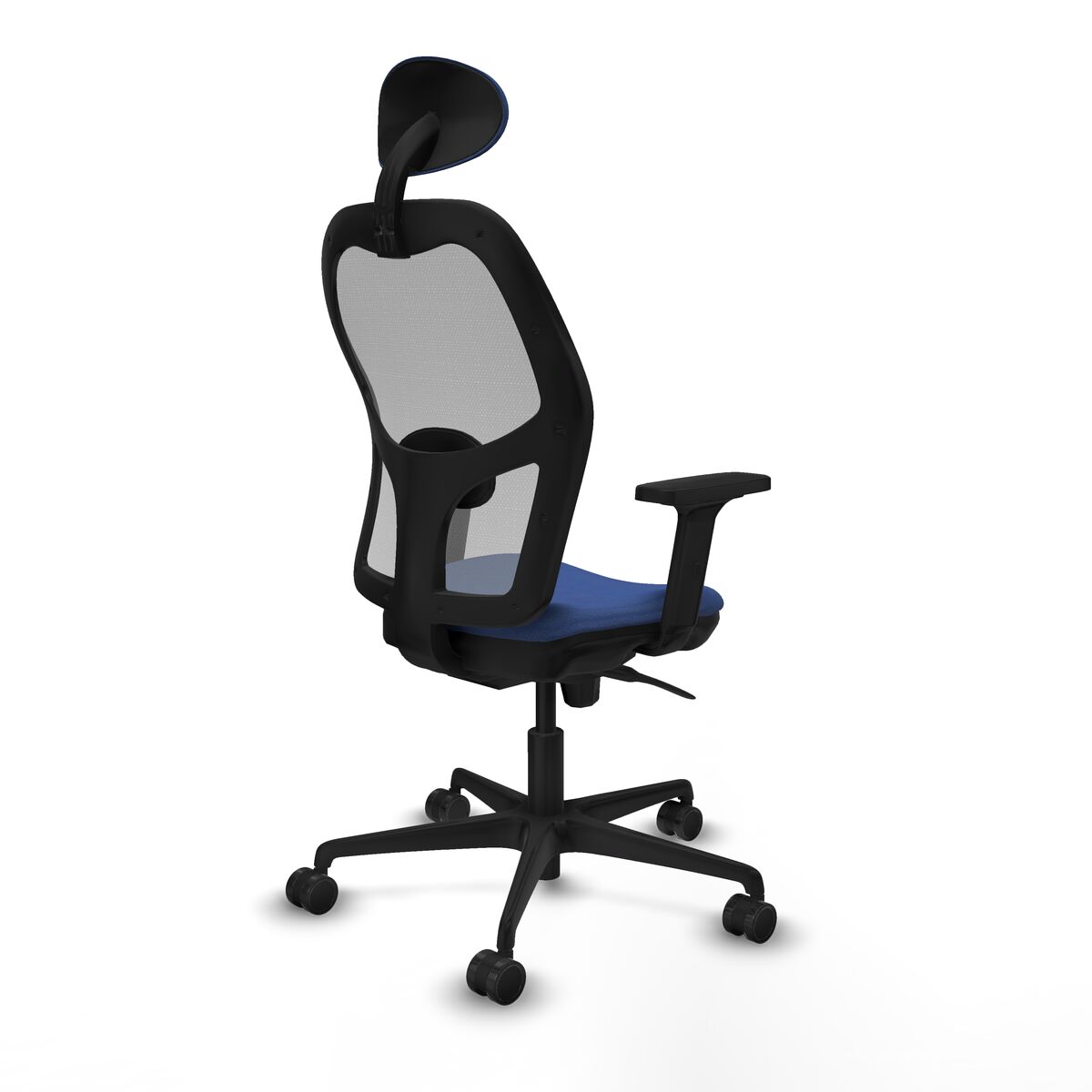 Silla de Oficina con Cabecero Piqueras y Crespo 2D036N1 Azul marino