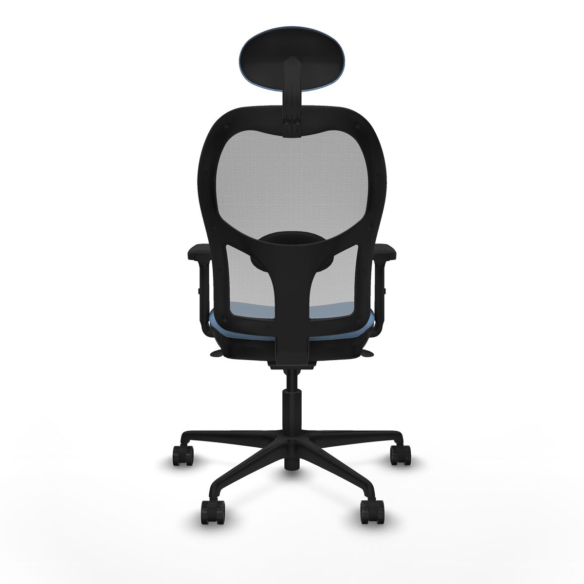 Silla de Oficina con Cabecero Piqueras y Crespo 2D036N1 Azul cielo