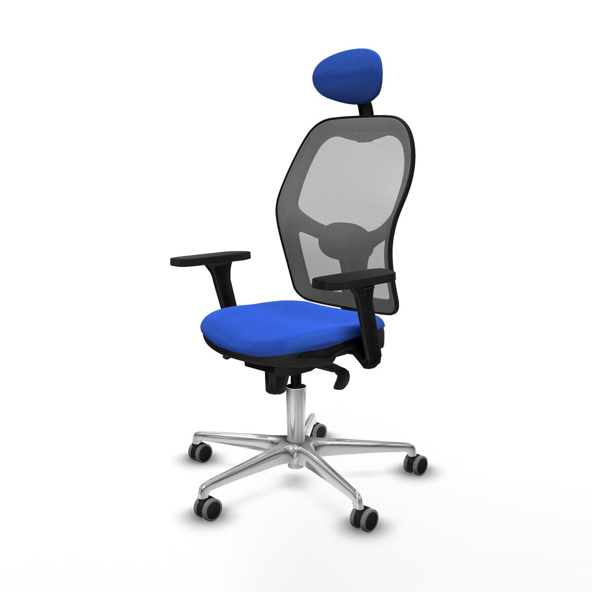 Silla de Oficina con Cabecero Piqueras y Crespo 3D086G1 Azul