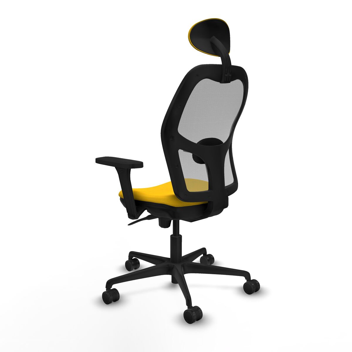 Silla de Oficina con Cabecero Piqueras y Crespo 3D036N1 Amarillo