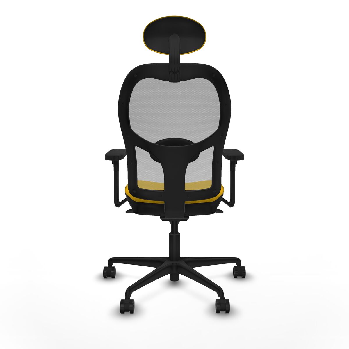 Silla de Oficina con Cabecero Piqueras y Crespo 3D036N1 Amarillo