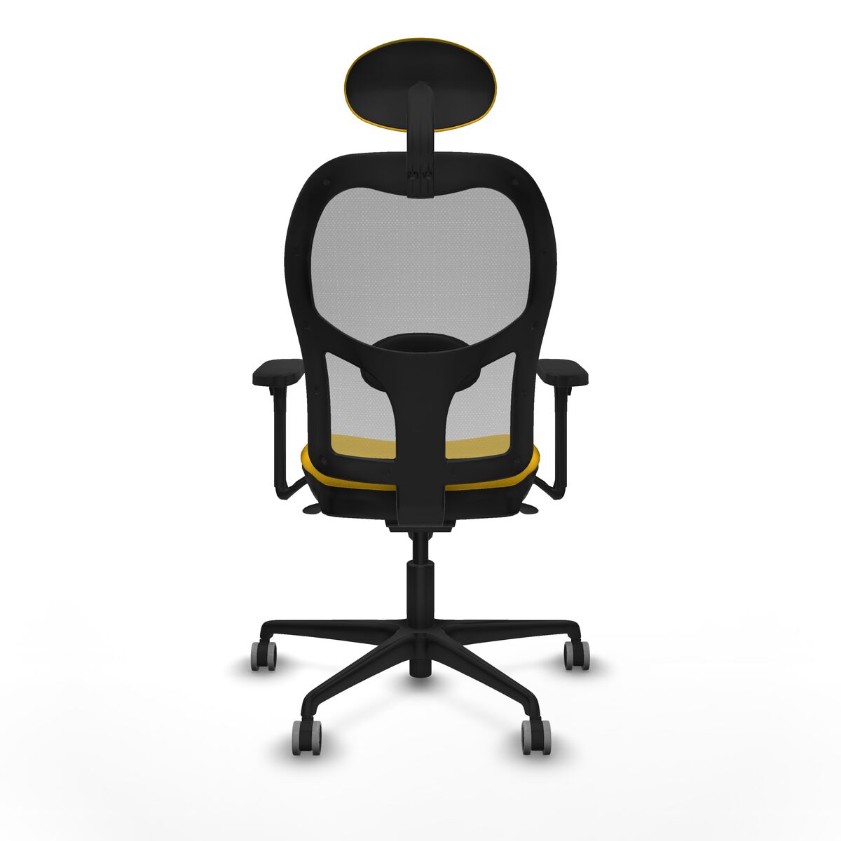 Silla de Oficina con Cabecero Piqueras y Crespo 3D036G1 Amarillo