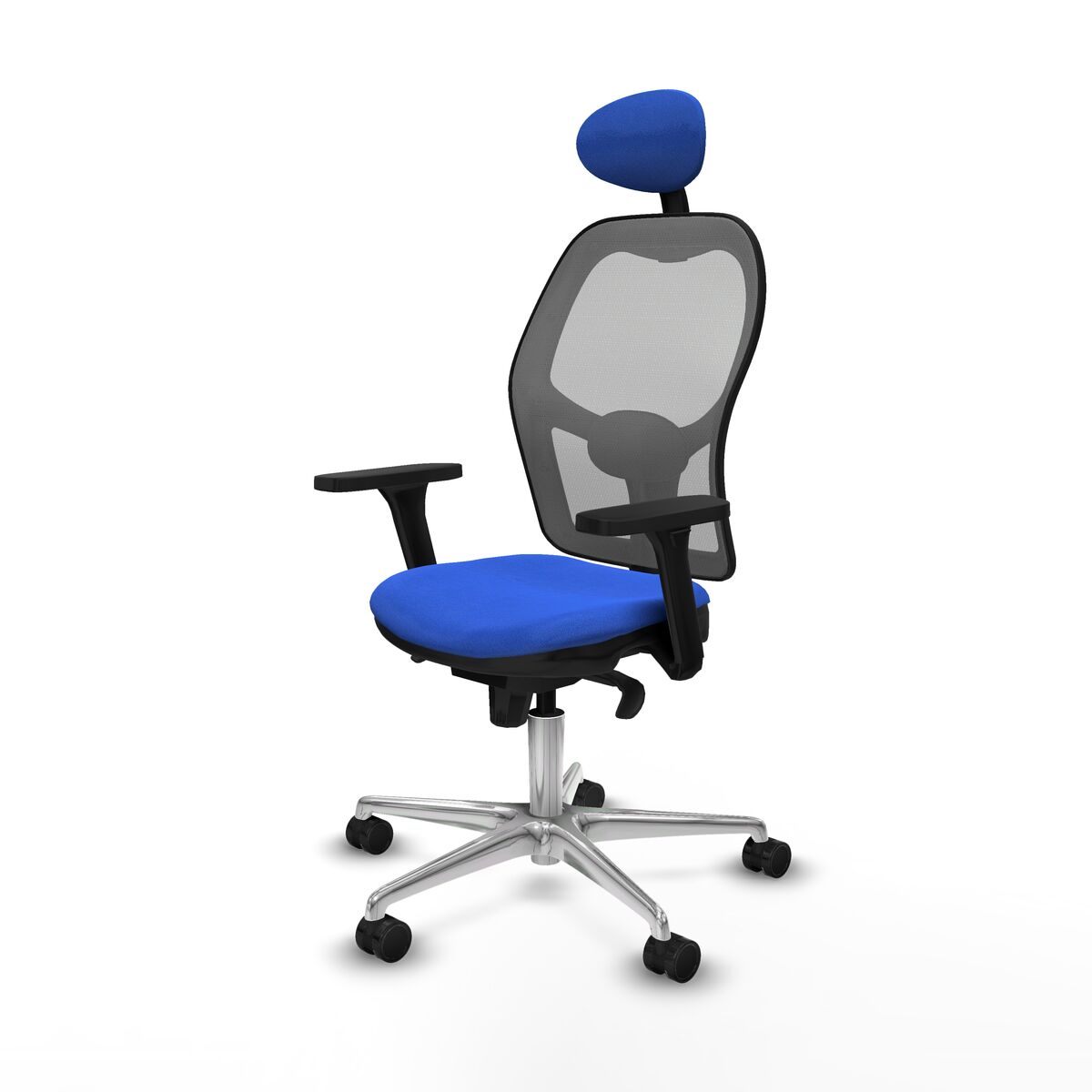 Silla de Oficina con Cabecero Piqueras y Crespo 3D086N1 Azul