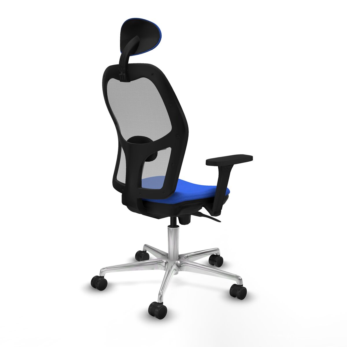 Silla de Oficina con Cabecero Piqueras y Crespo 3D086N1 Azul