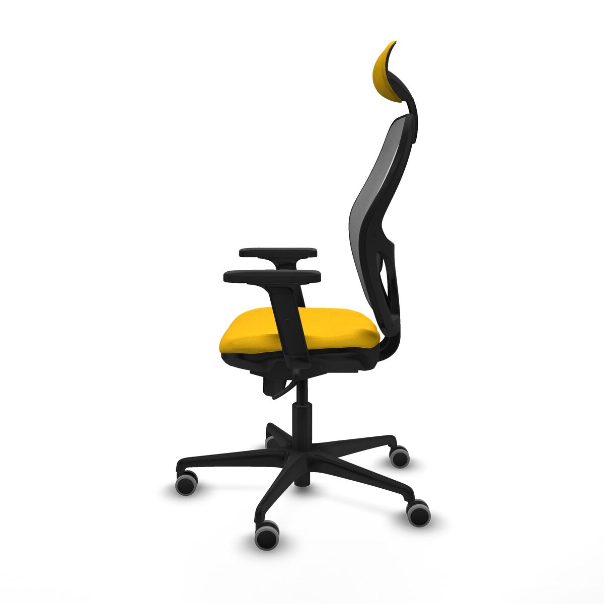 Silla de Oficina con Cabecero Piqueras y Crespo 2D036G1 Amarillo