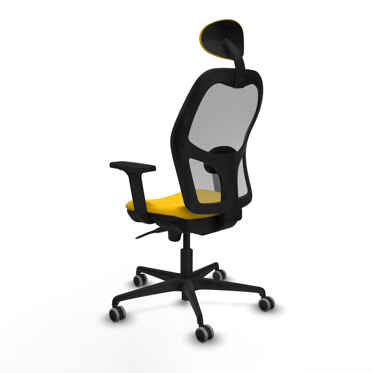 Silla de Oficina con Cabecero Piqueras y Crespo 2D036G1 Amarillo