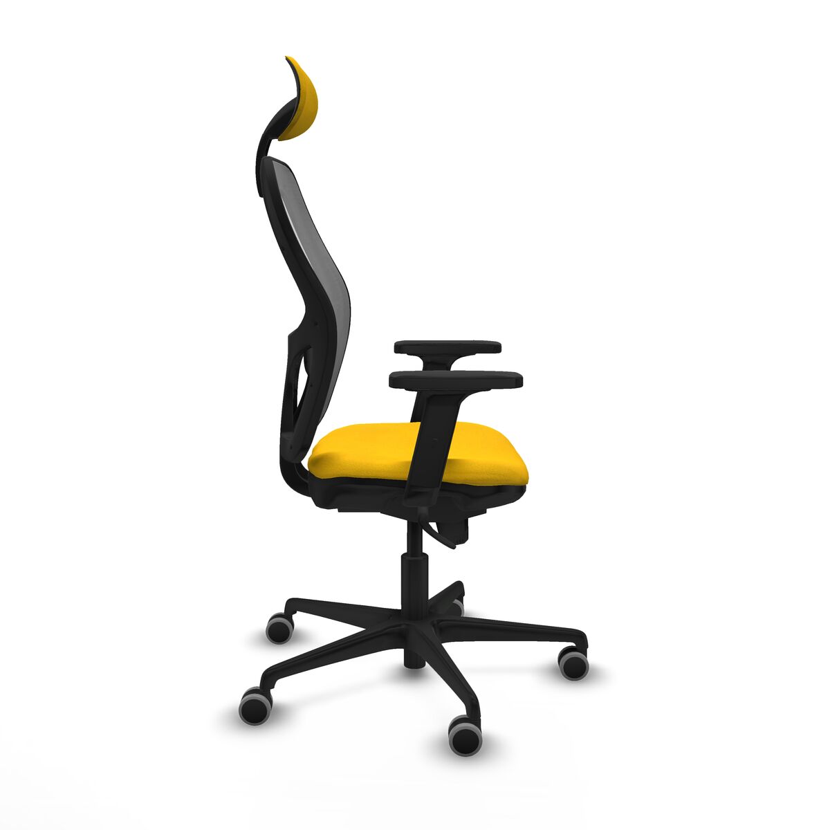 Silla de Oficina con Cabecero Piqueras y Crespo 2D036G1 Amarillo