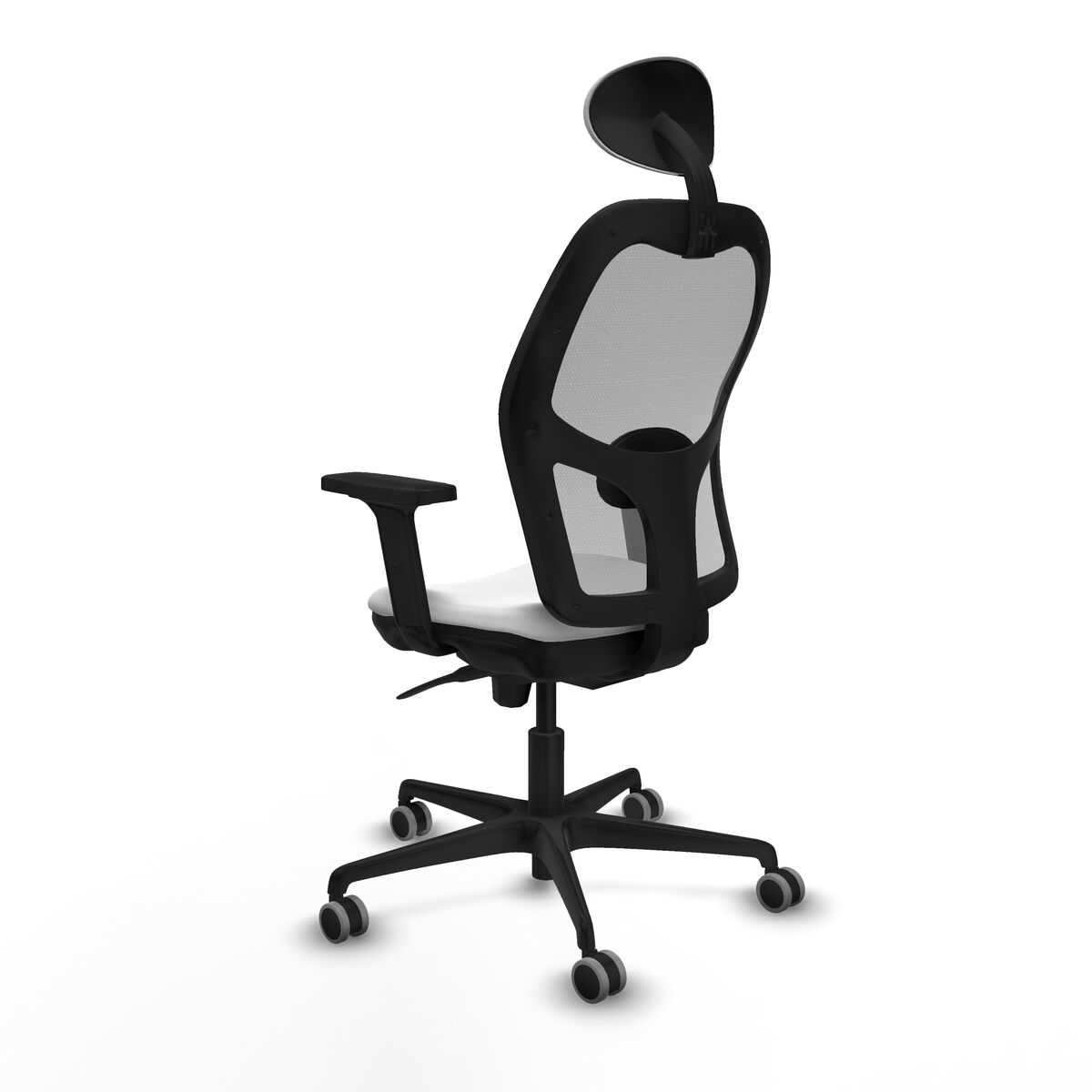 Silla de Oficina con Cabecero Piqueras y Crespo 2D036G1 Blanco