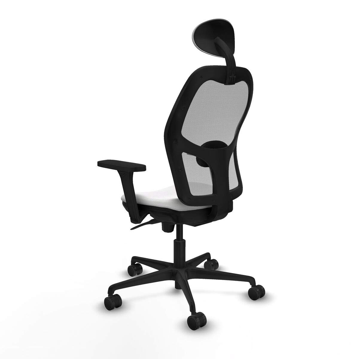 Silla de Oficina con Cabecero Piqueras y Crespo 3D036N1 Blanco