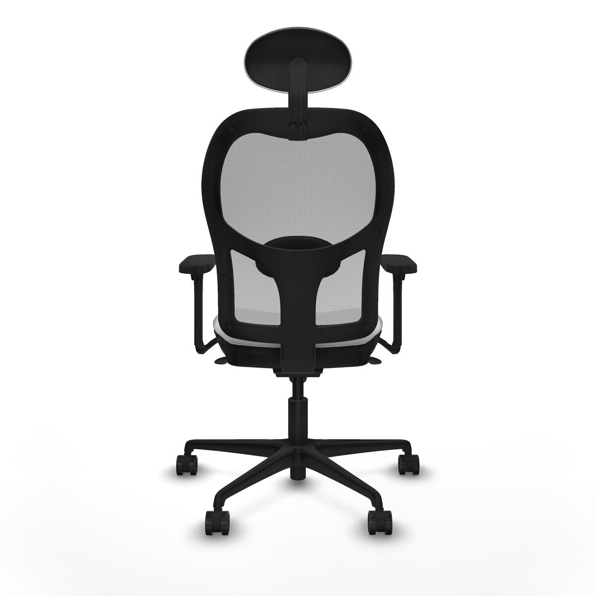 Silla de Oficina con Cabecero Piqueras y Crespo 3D036N1 Blanco