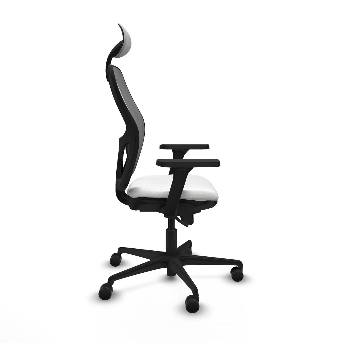 Silla de Oficina con Cabecero Piqueras y Crespo 3D036N1 Blanco