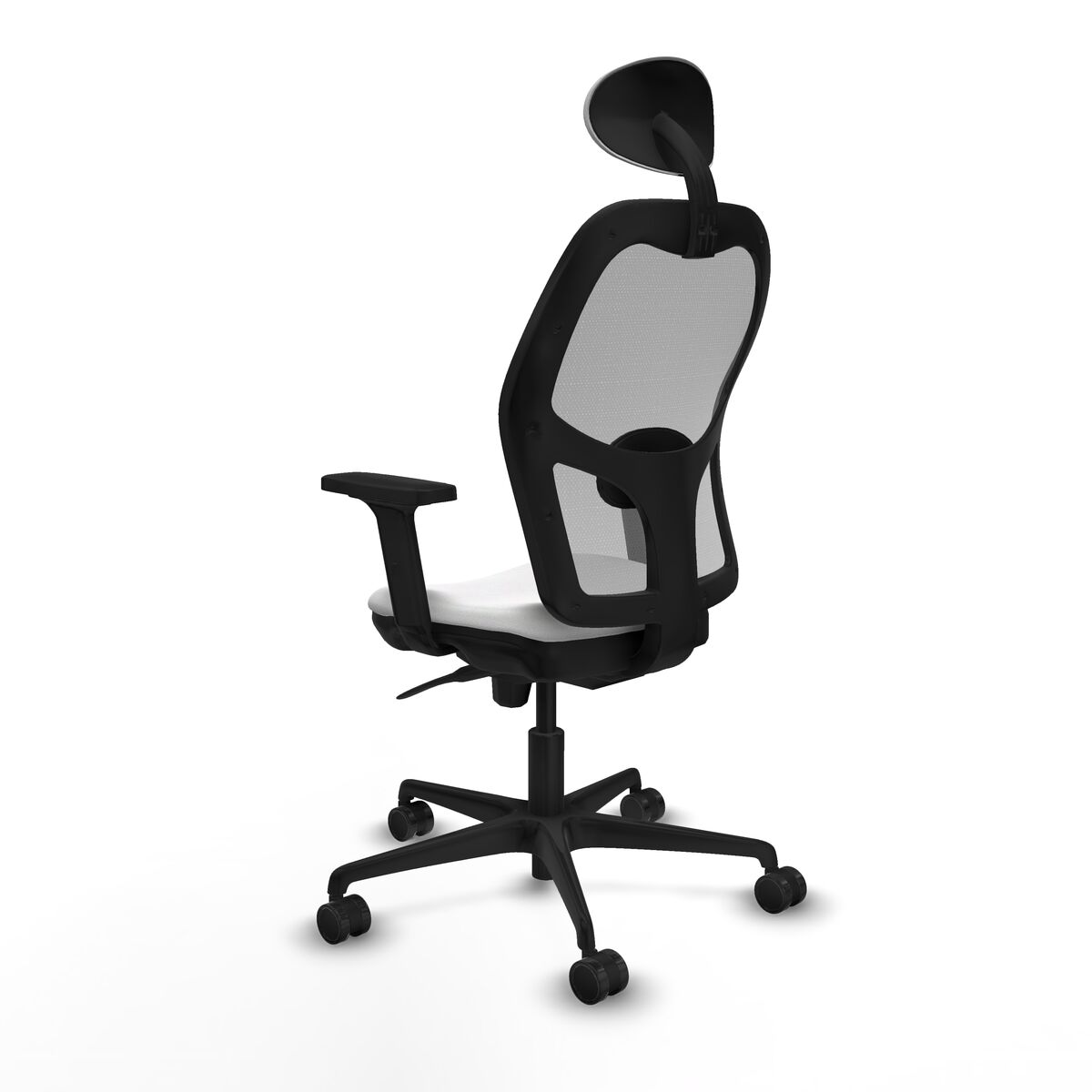 Silla de Oficina con Cabecero Piqueras y Crespo 2D036N1 Blanco