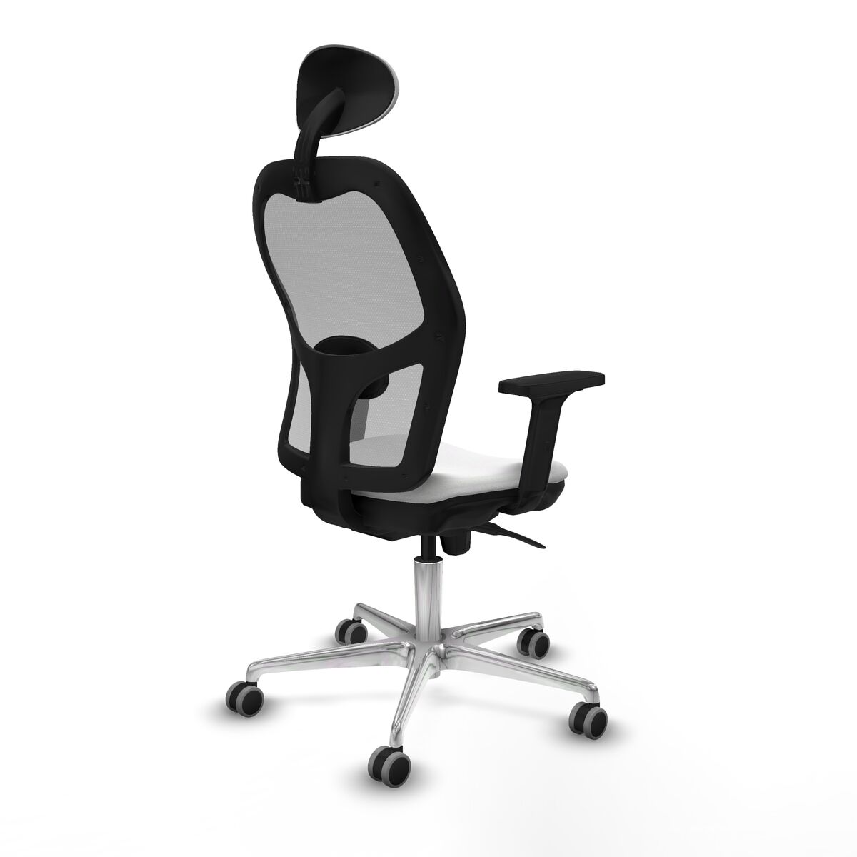 Silla de Oficina con Cabecero Piqueras y Crespo 2D086G1 Blanco