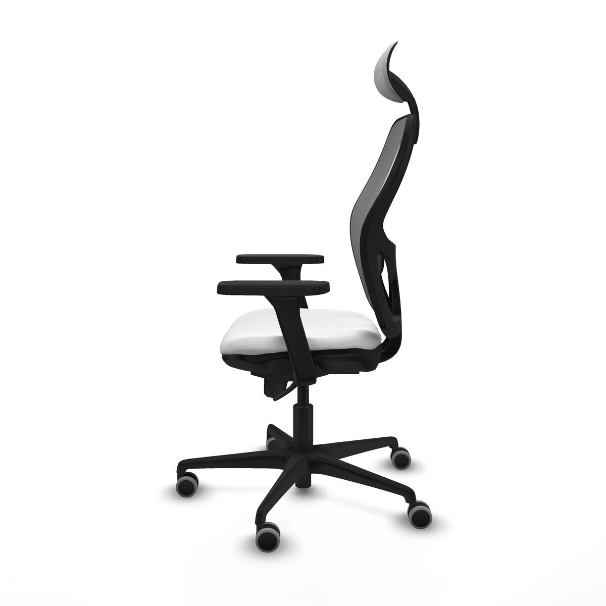 Silla de Oficina con Cabecero Piqueras y Crespo 3D036G1 Blanco