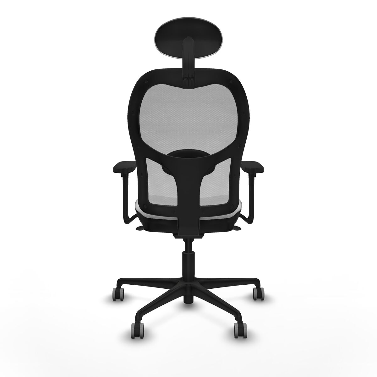 Silla de Oficina con Cabecero Piqueras y Crespo 3D036G1 Blanco