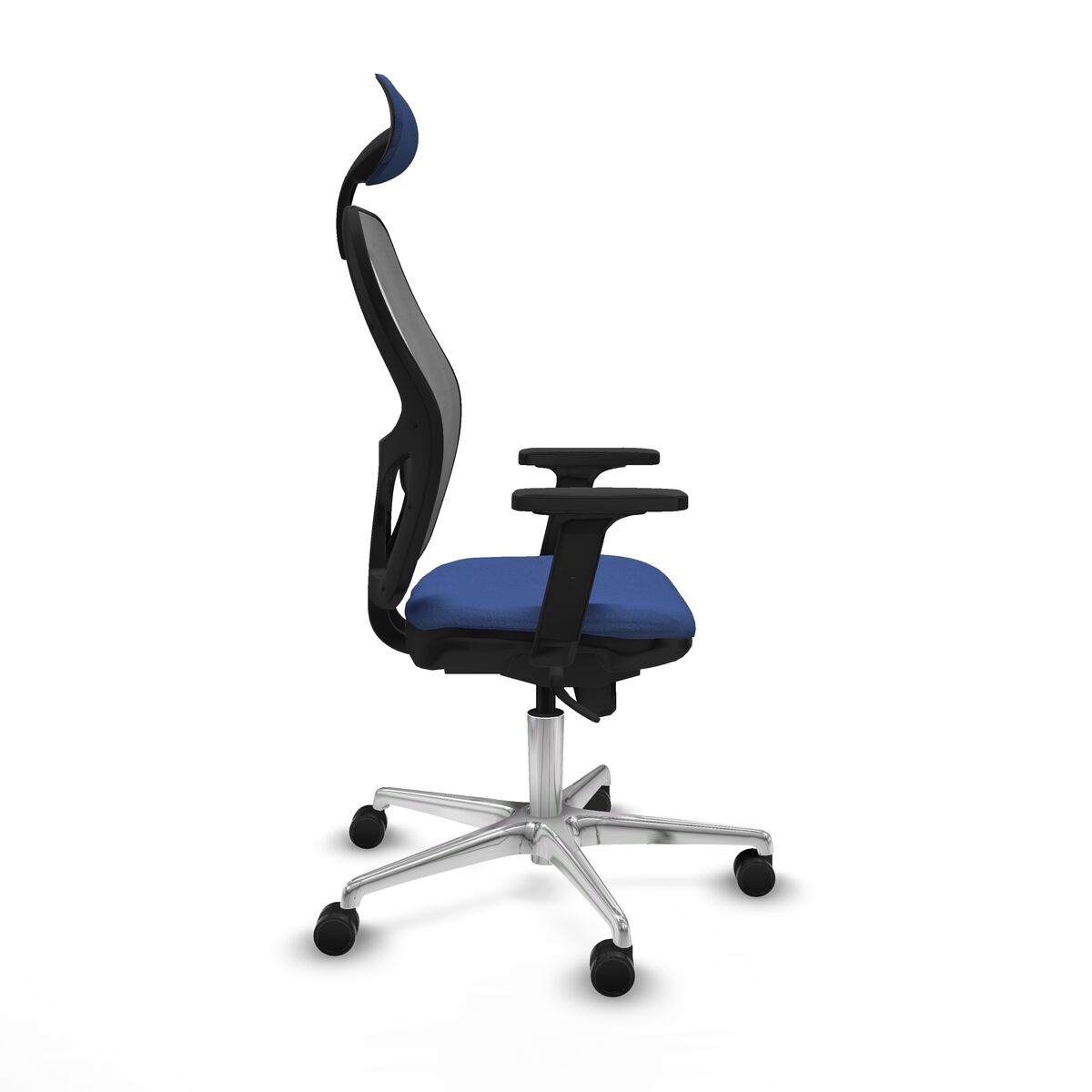 Silla de Oficina con Cabecero Piqueras y Crespo 2D086N1 Azul marino