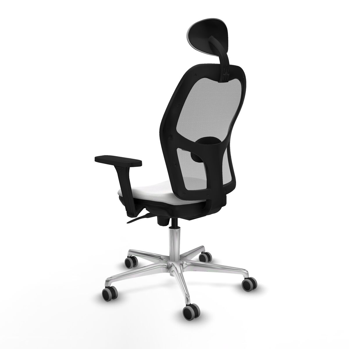 Silla de Oficina con Cabecero Piqueras y Crespo 3D086G1 Blanco