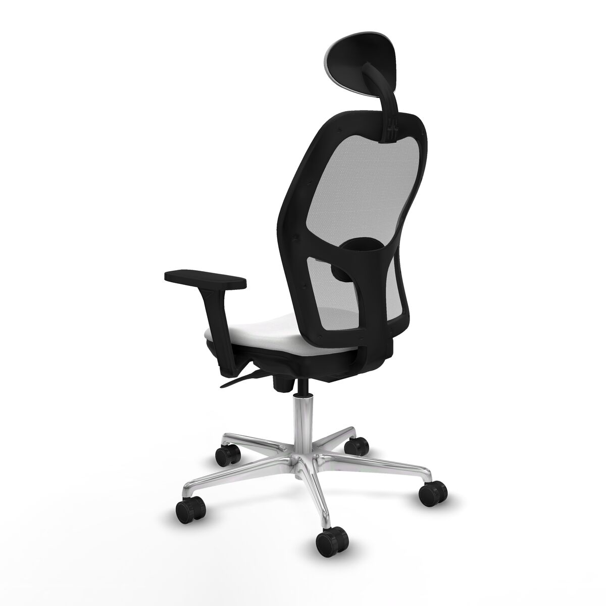 Silla de Oficina con Cabecero Piqueras y Crespo 3D086N1 Blanco