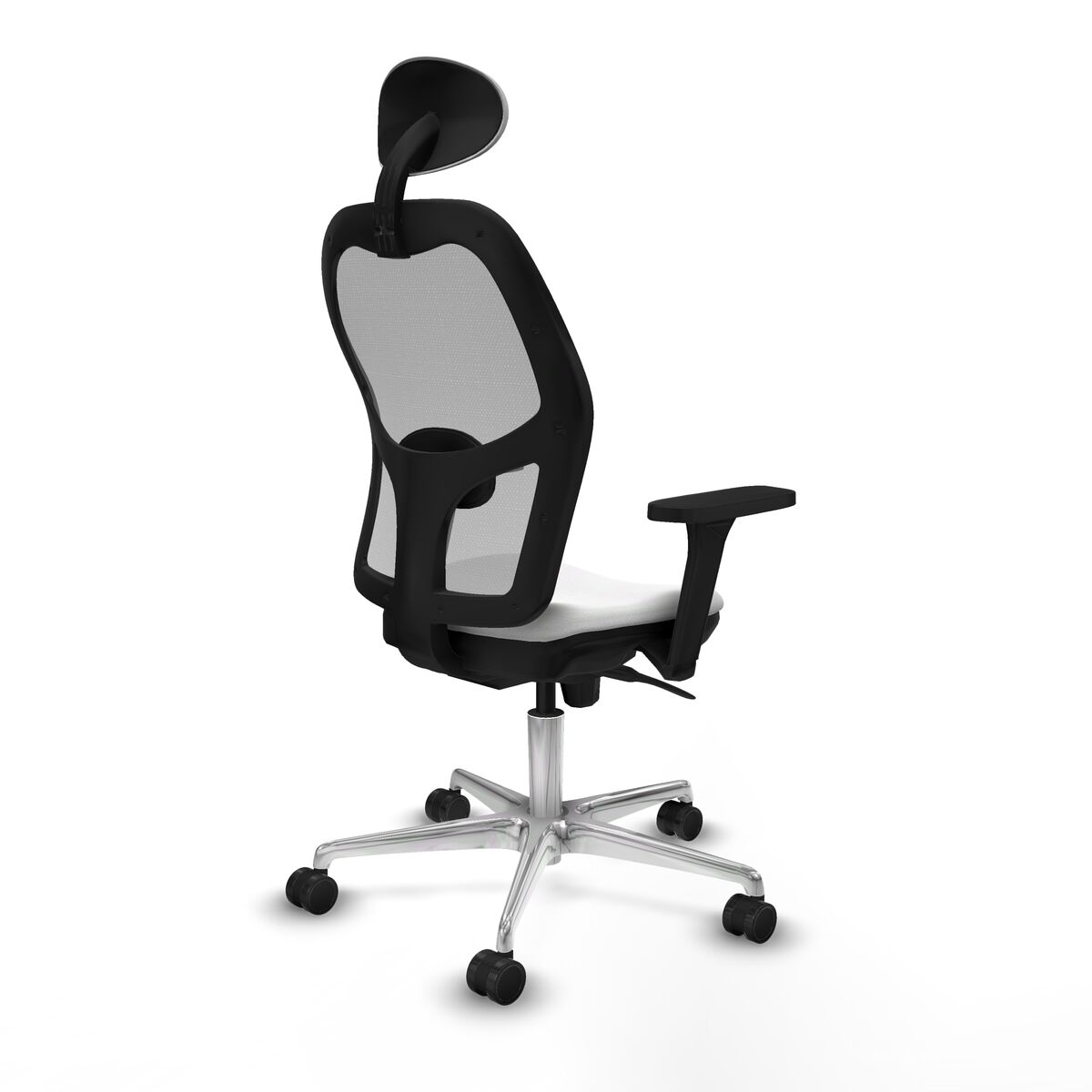 Silla de Oficina con Cabecero Piqueras y Crespo 3D086N1 Blanco