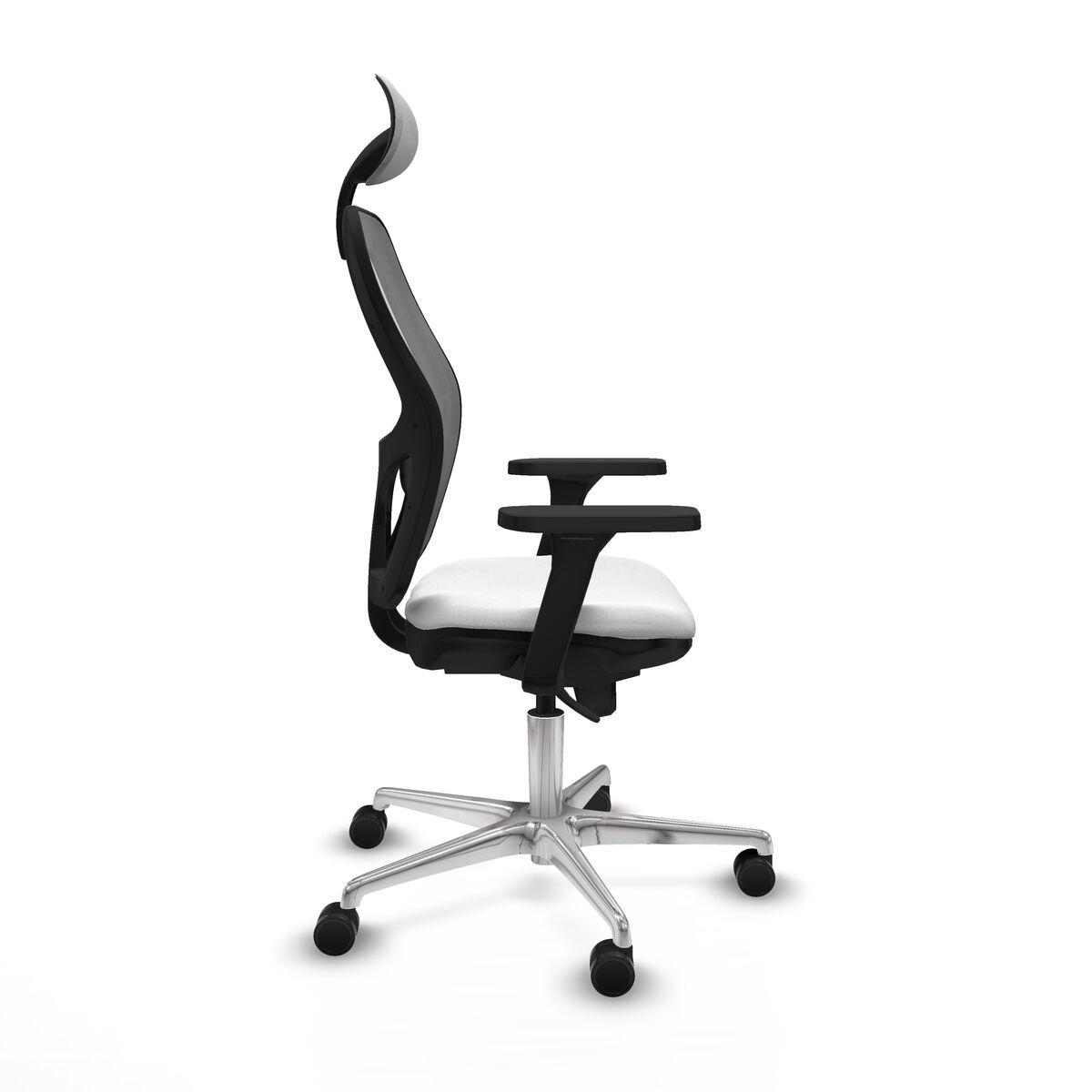 Silla de Oficina con Cabecero Piqueras y Crespo 3D086N1 Blanco