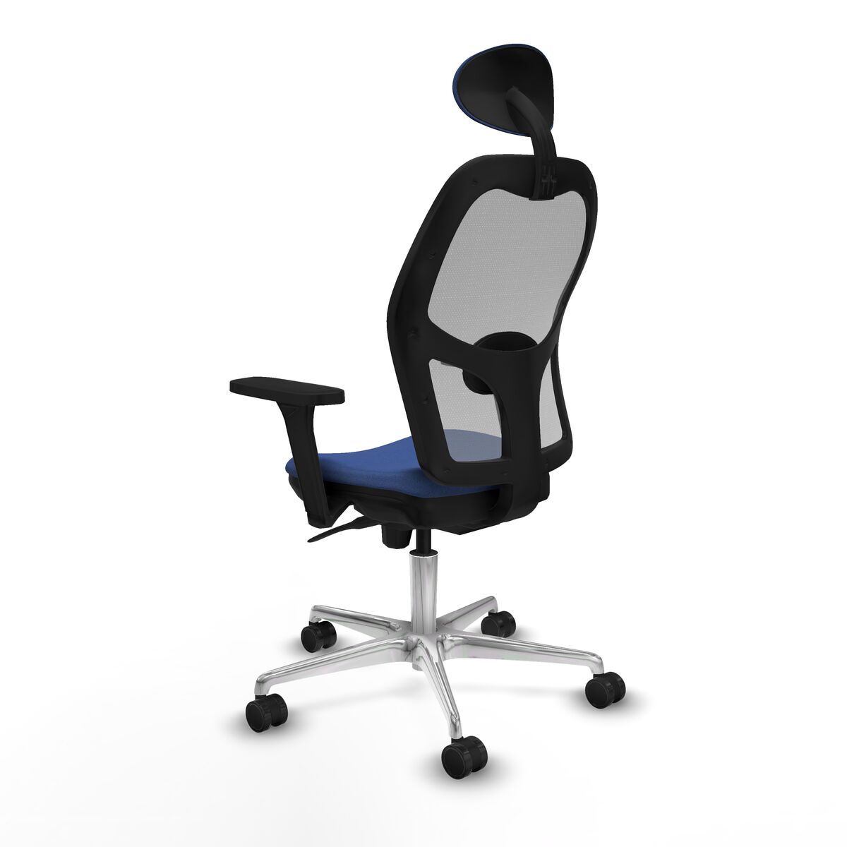 Silla de Oficina con Cabecero Piqueras y Crespo 3D086N1 Azul marino
