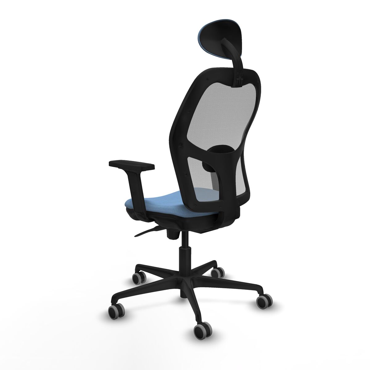 Silla de Oficina con Cabecero Piqueras y Crespo 2D036G1 Azul cielo