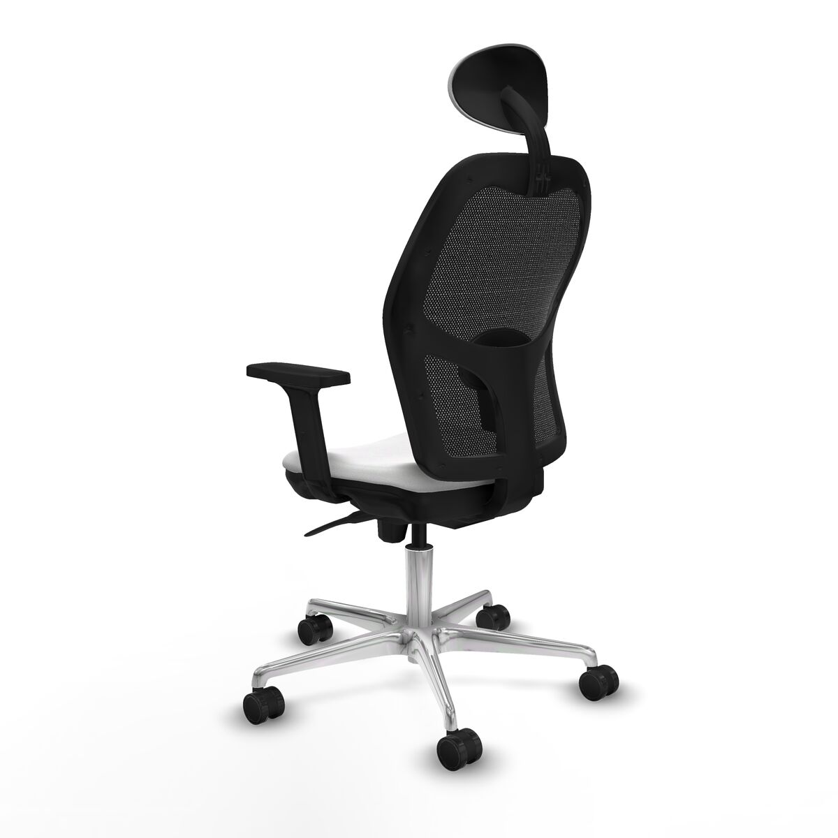 Silla de Oficina con Cabecero Piqueras y Crespo 2D086N1 Blanco