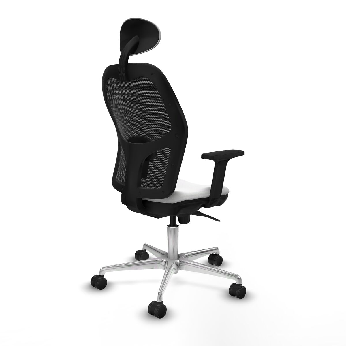 Silla de Oficina con Cabecero Piqueras y Crespo 2D086N1 Blanco