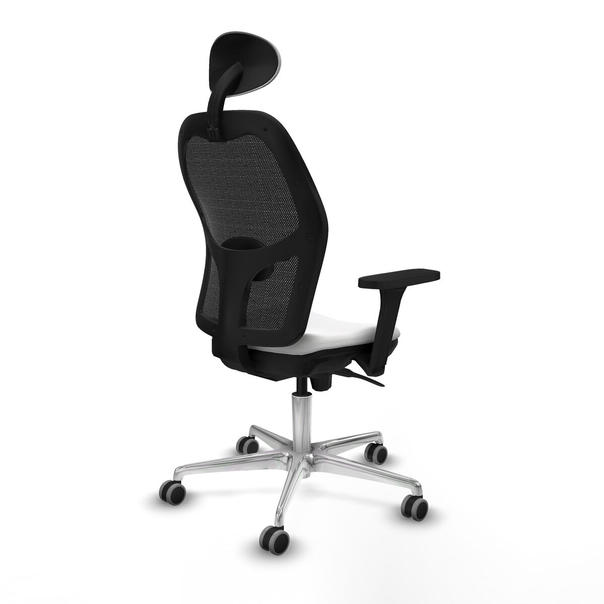 Silla de Oficina con Cabecero Piqueras y Crespo 3D086G1 Blanco