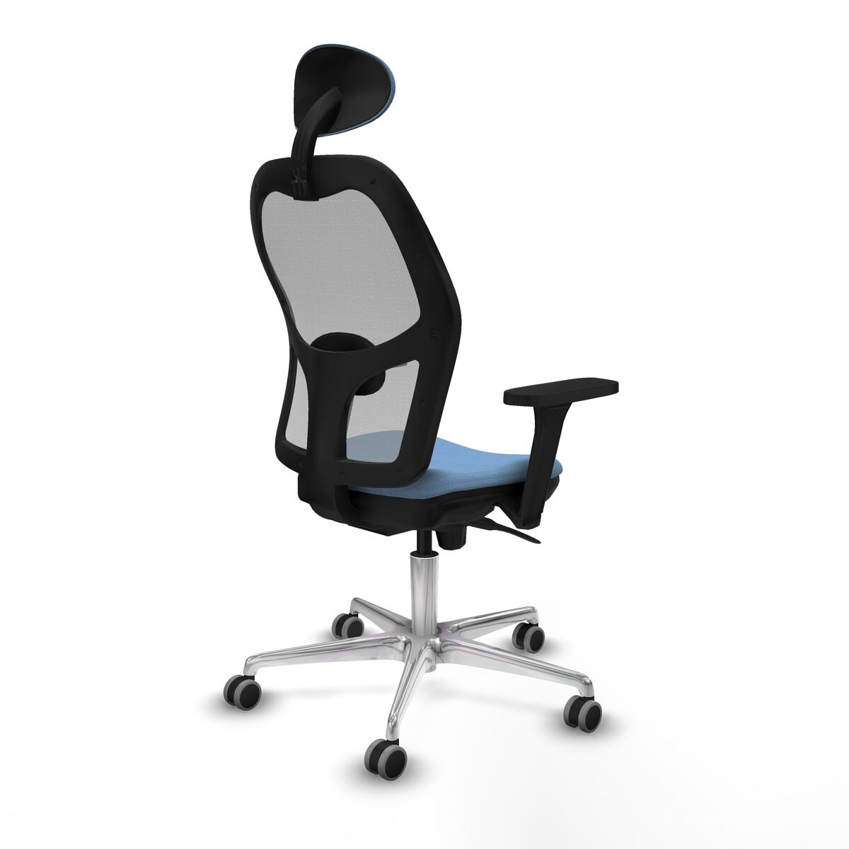 Silla de Oficina con Cabecero Piqueras y Crespo 3D086G1 Azul cielo