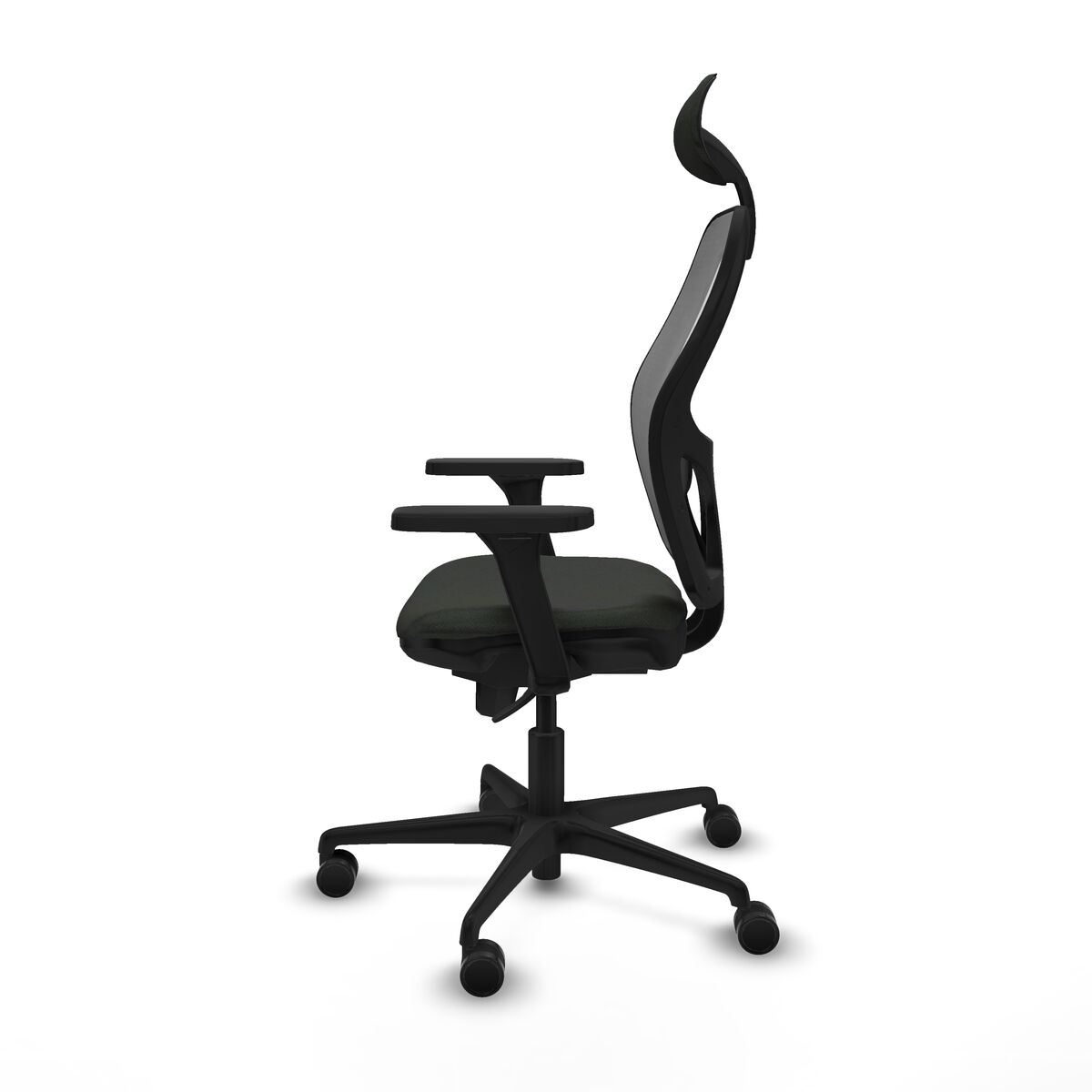 Silla de Oficina con Cabecero Piqueras y Crespo 3D036N1 Negro