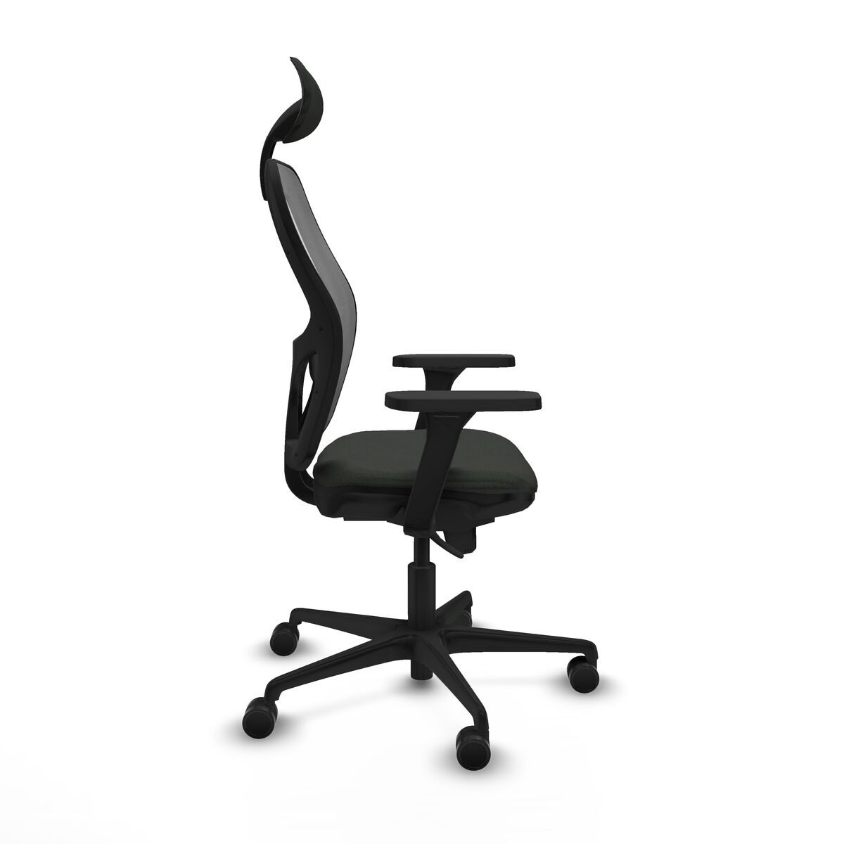 Silla de Oficina con Cabecero Piqueras y Crespo 3D036N1 Negro