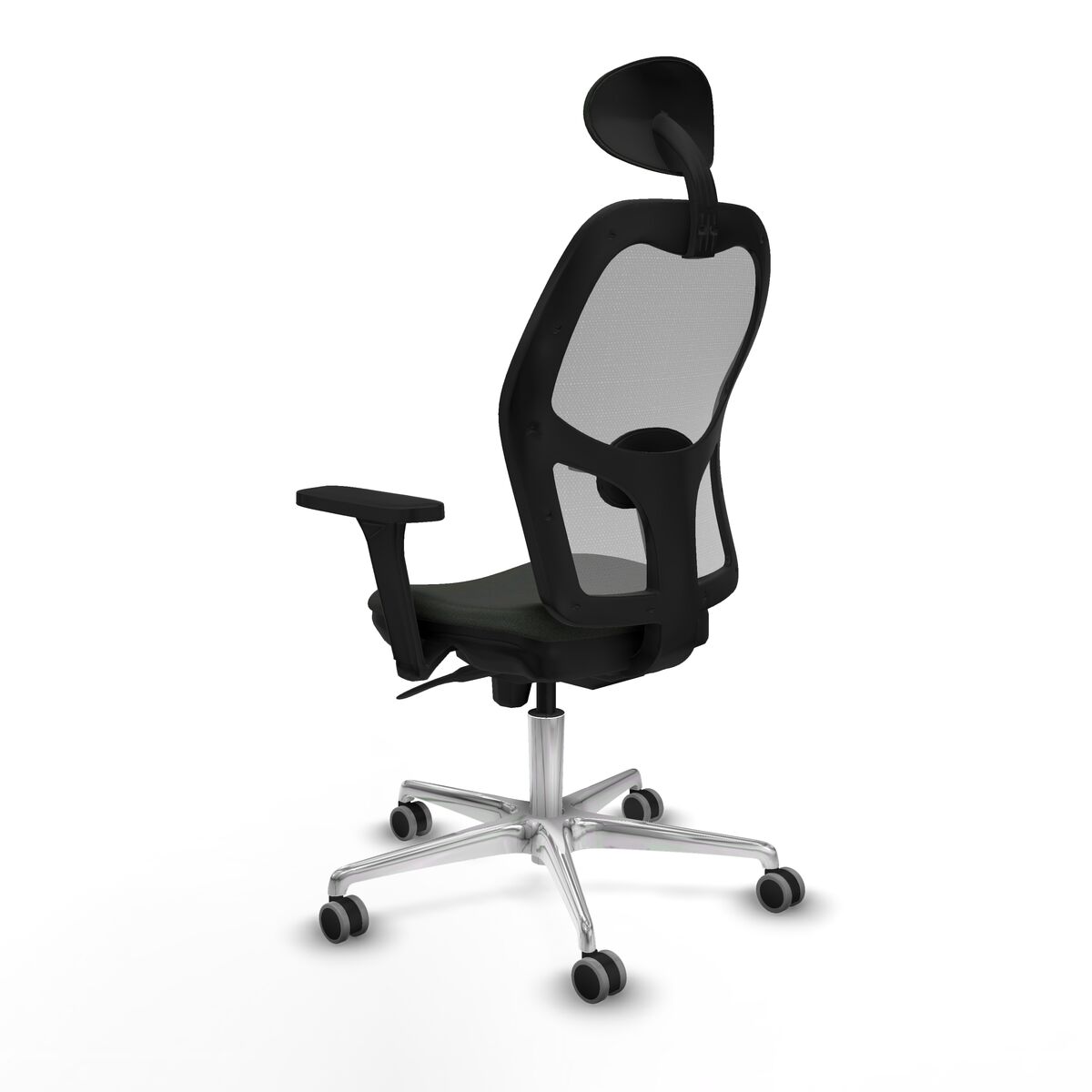 Silla de Oficina con Cabecero Piqueras y Crespo 3D086G1 Negro