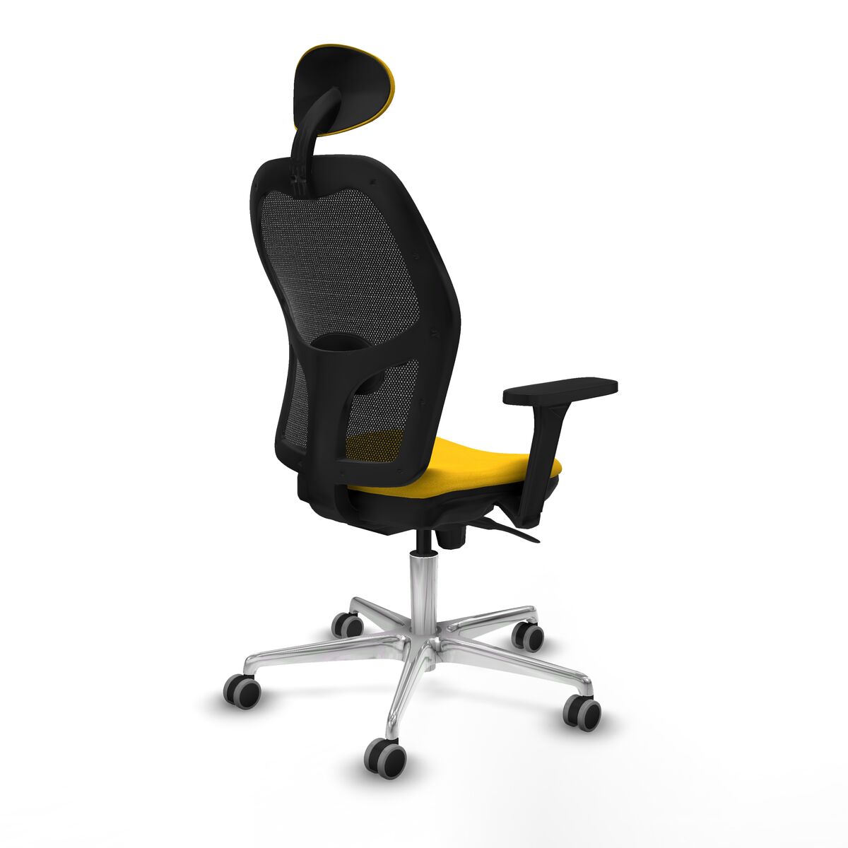 Silla de Oficina con Cabecero Piqueras y Crespo 3D086G1 Amarillo