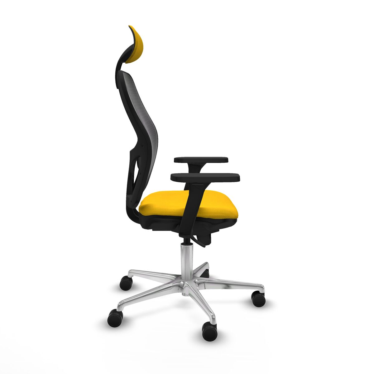 Silla de Oficina con Cabecero Piqueras y Crespo 3D086N1 Amarillo
